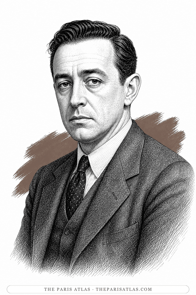 Illustrated portrait of Horace McCoy