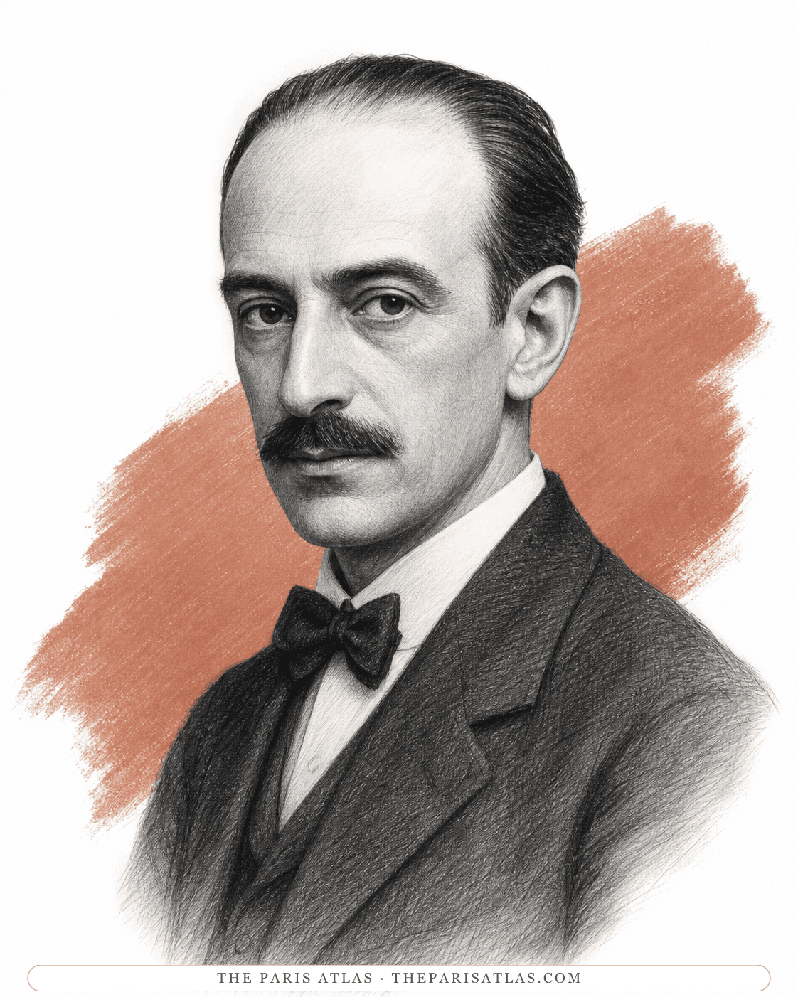 Illustrated portrait of Manuel de Falla