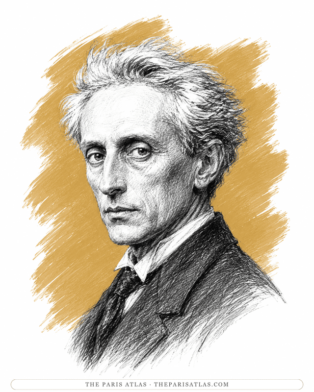 Illustrated portrait of Max Ernst