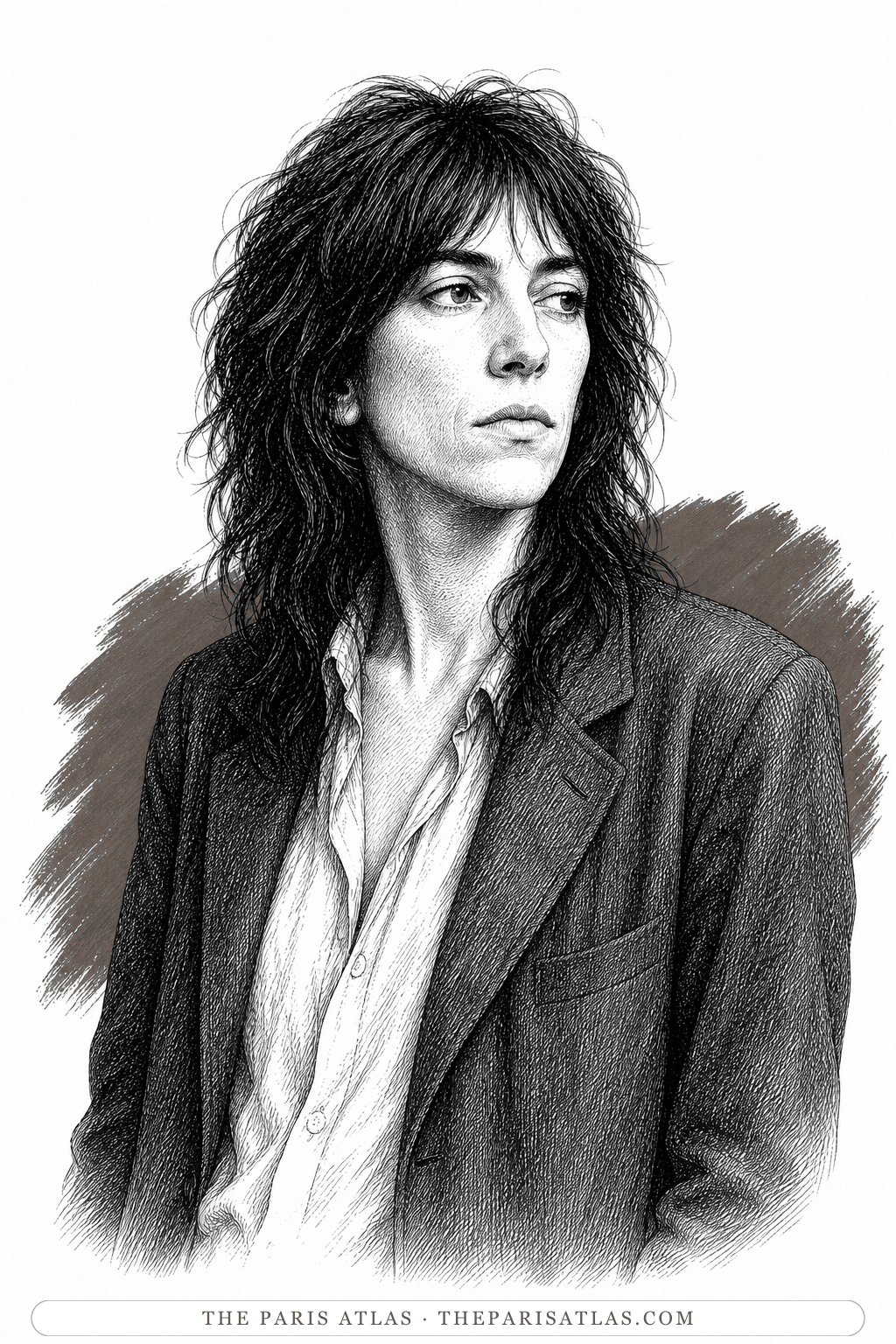 Illustrated portrait of Patti Smith