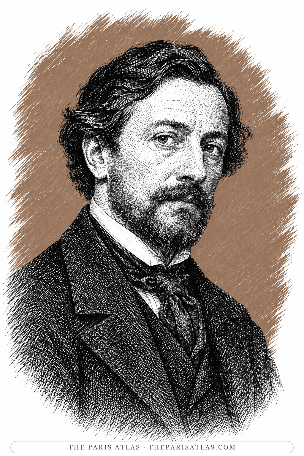 Illustrated portrait of Paul Chardin