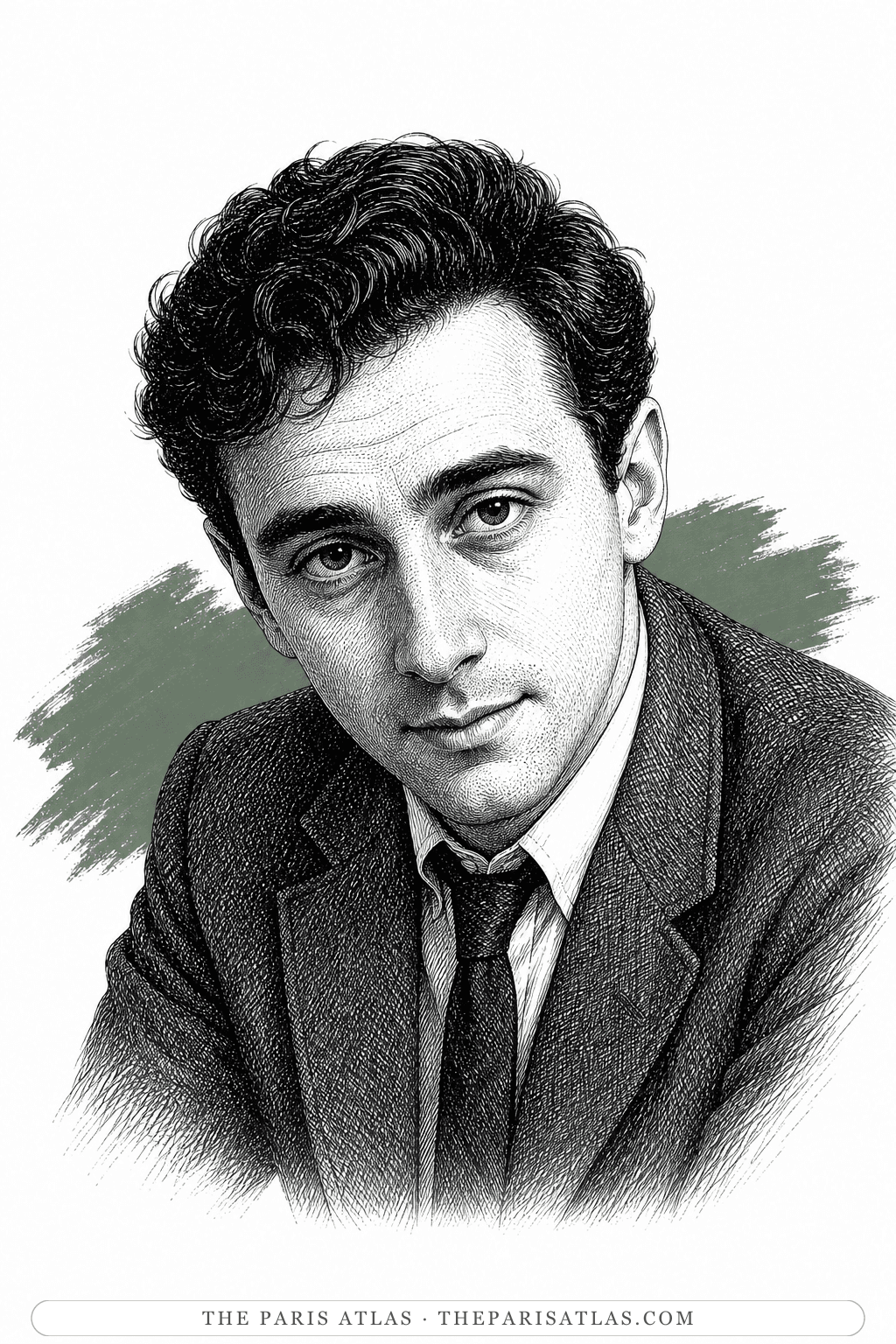 Illustrated portrait of Peter Orlovsky