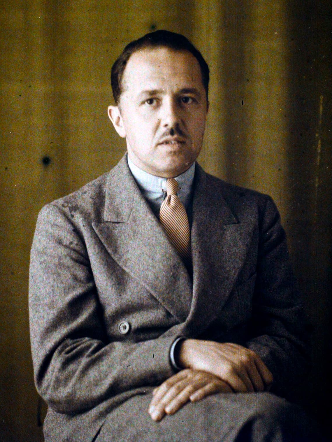 Charles de Noailles in an autochrome by Georges Chevalier, July 1930