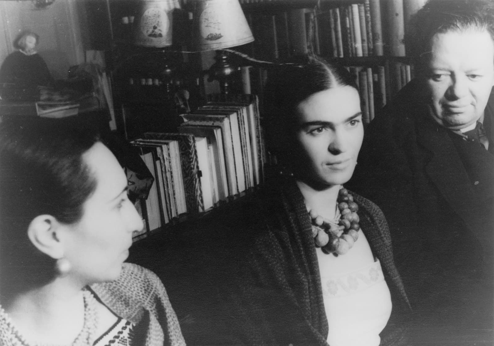 Diego Rivera and Frida Kahlo photographed in 1932
