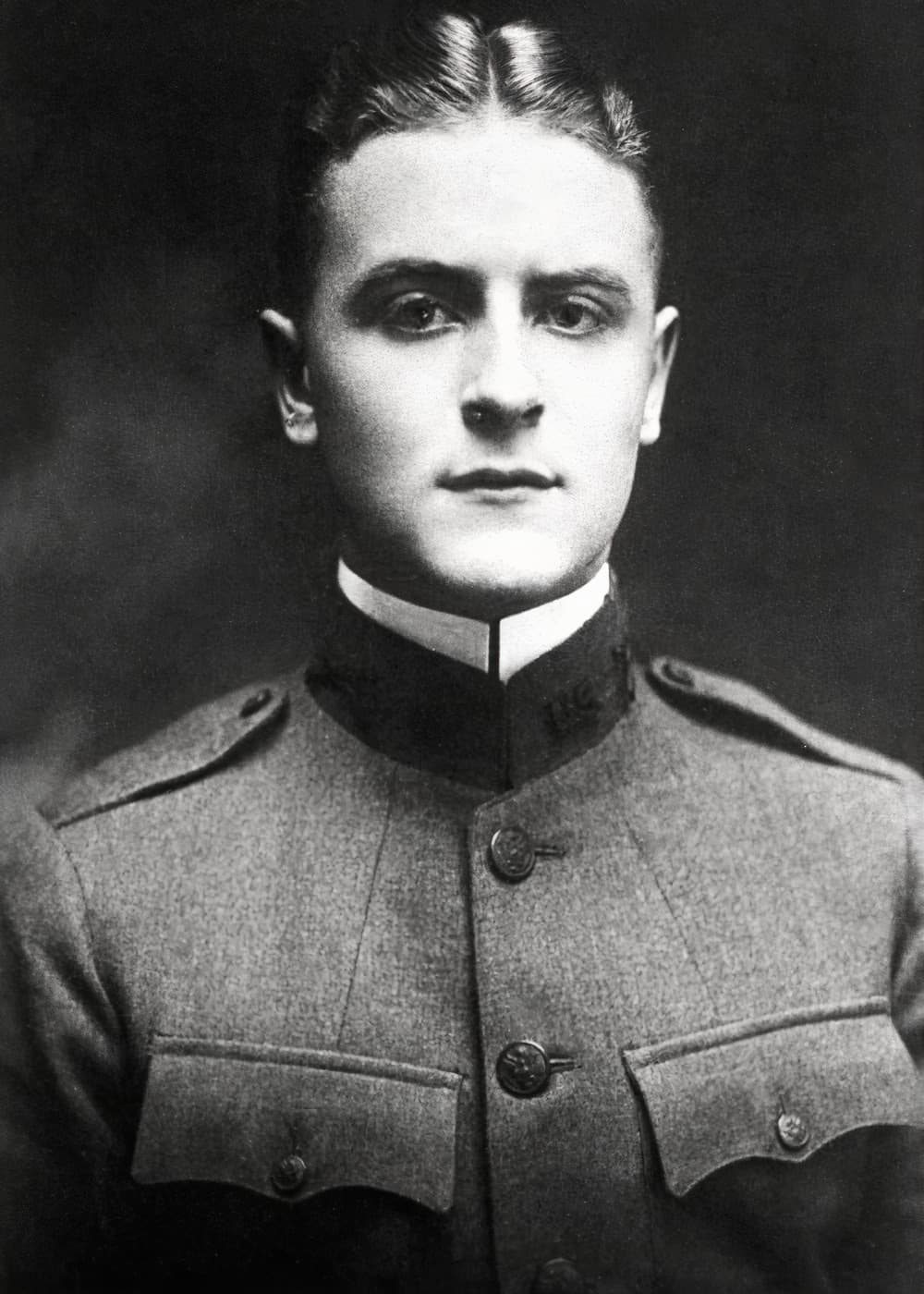 F. Scott Fitzgerald in his First World War army uniform, 1917