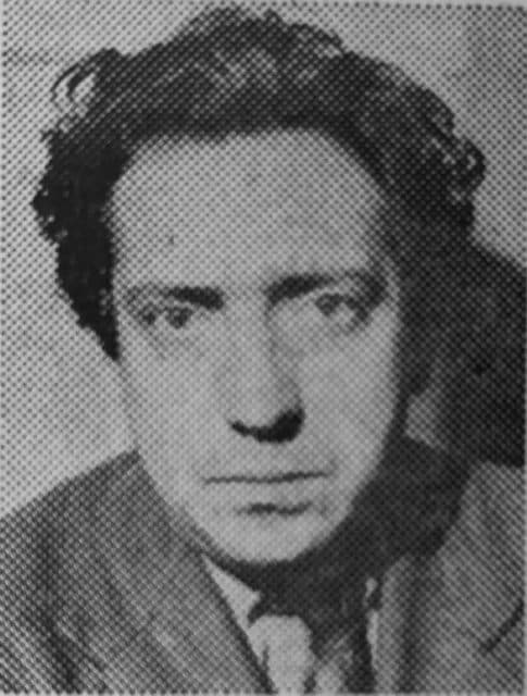 Halftone magazine portrait of Henri Langlois, dark-haired, facing the camera.