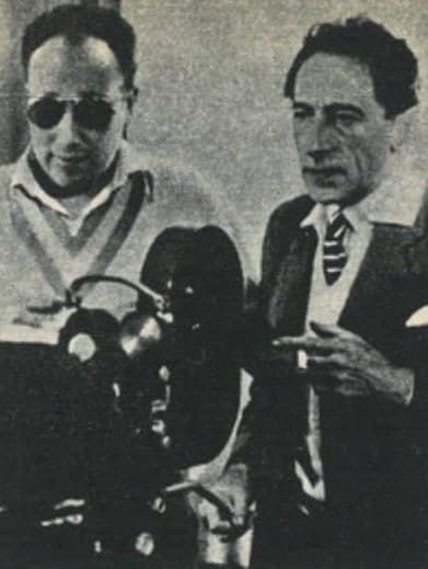 Jean-Pierre Melville and Jean Cocteau together