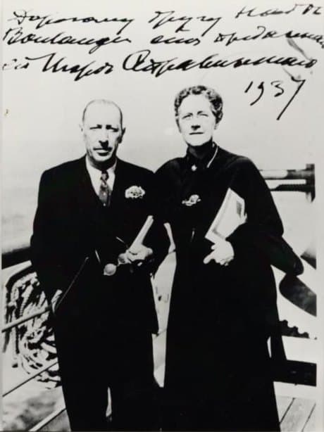 Igor Stravinsky and Nadia Boulanger together in 1937