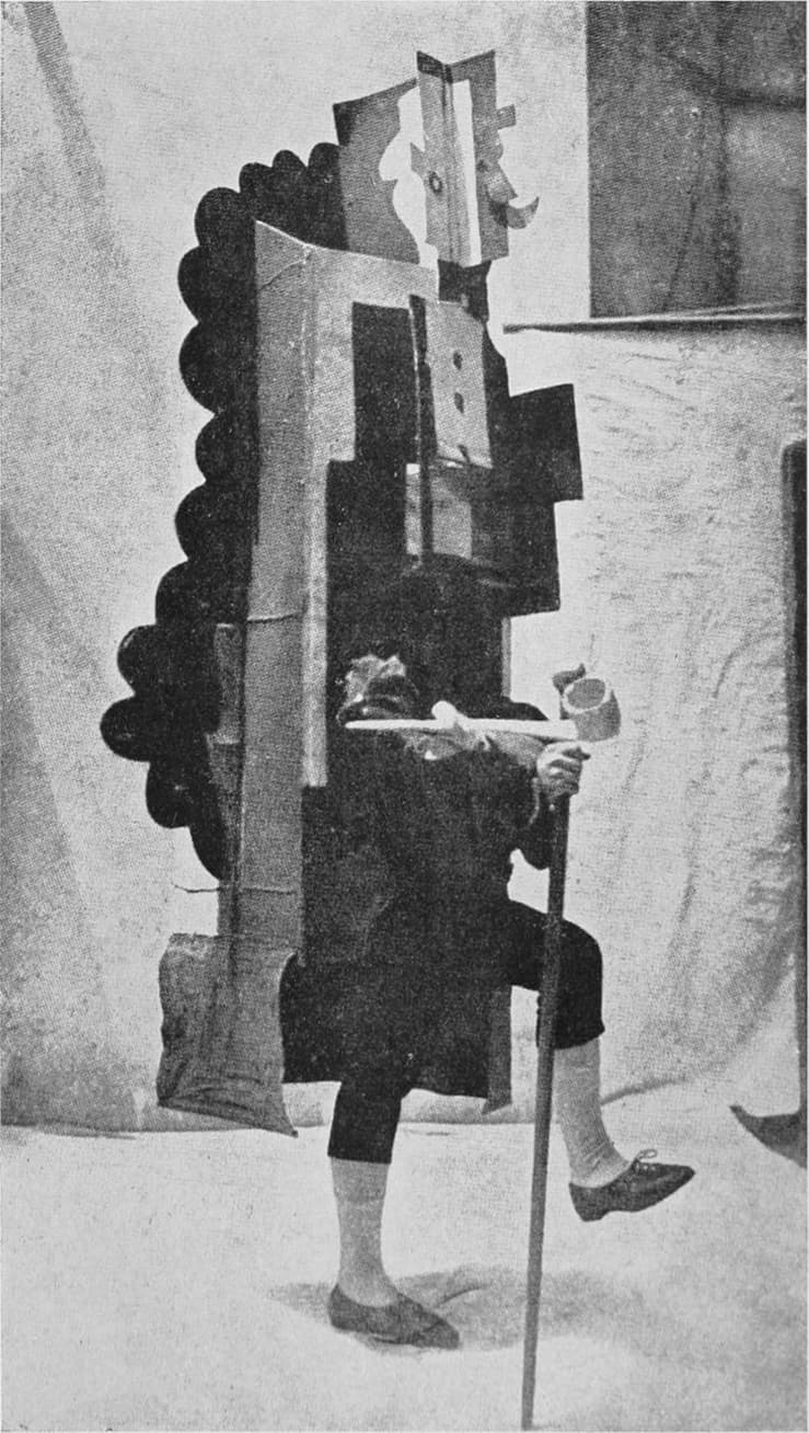 Pablo Picasso's Manager costume for the Ballets Russes production of Parade, 1917