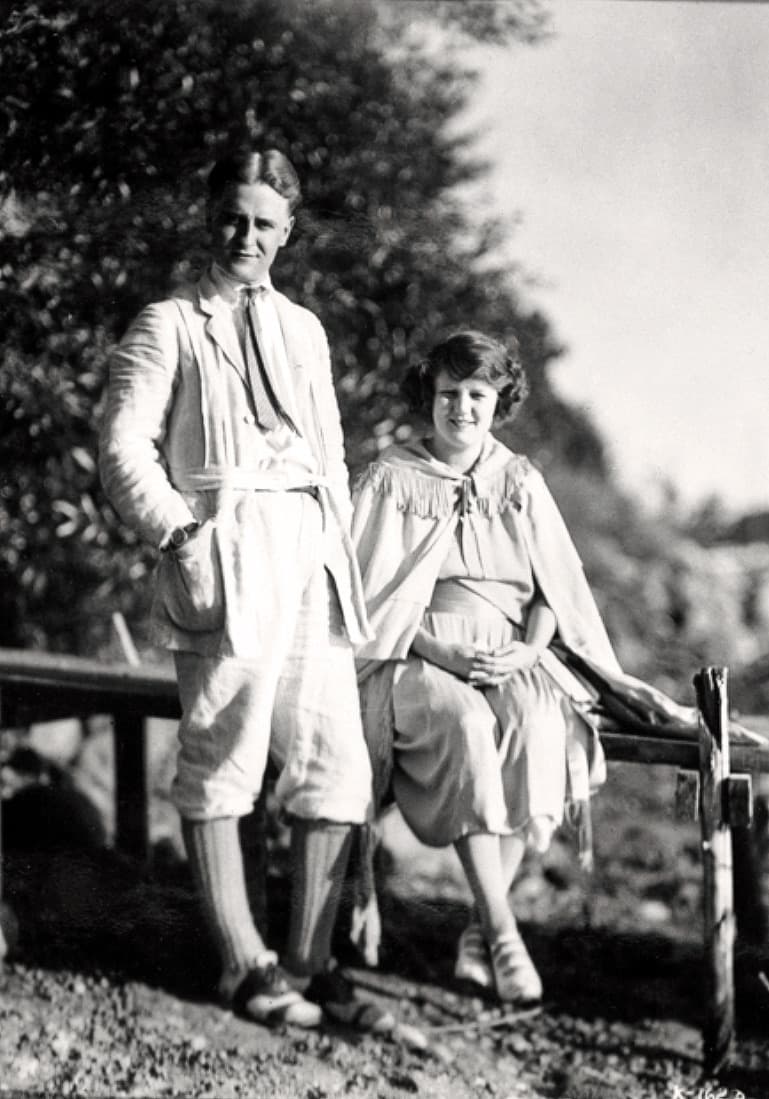 Scott and Zelda Fitzgerald together in September 1921