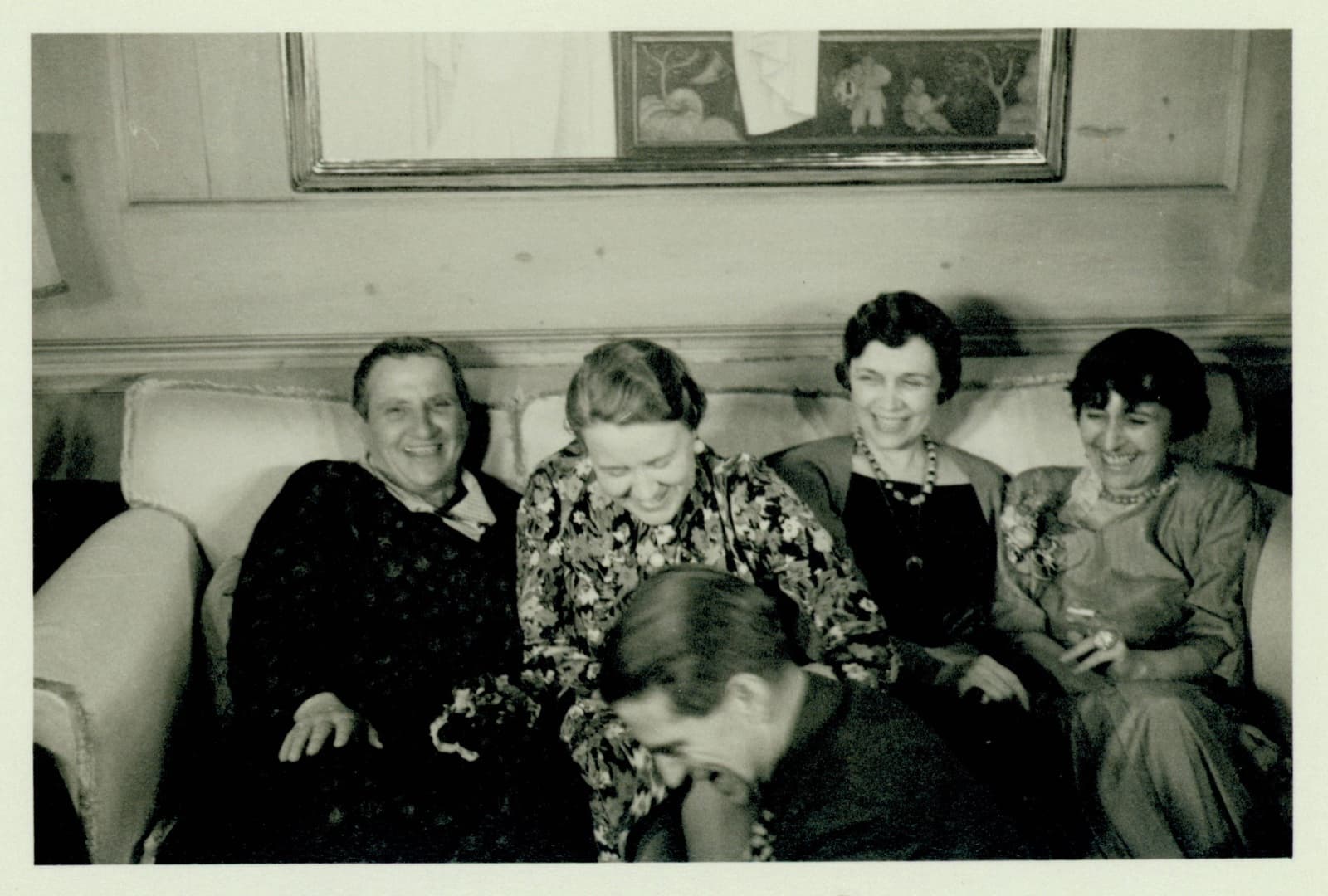 Alice B. Toklas and Gertrude Stein at a Chicago dinner party in 1934