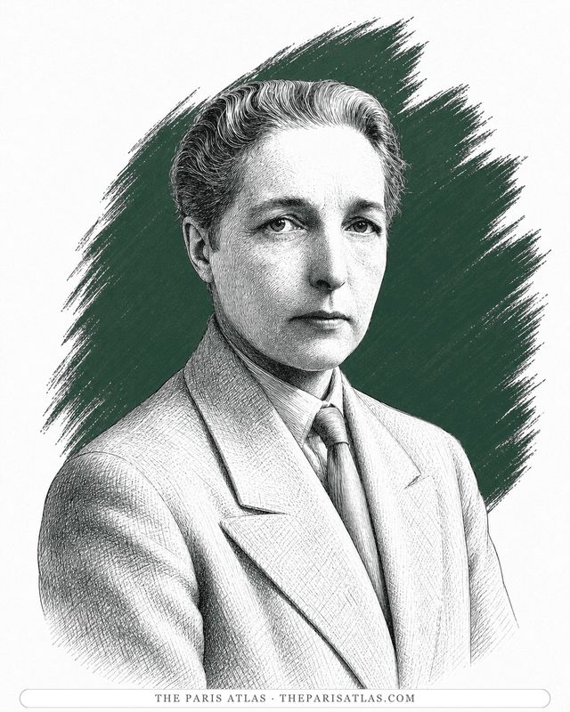 Illustrated portrait of Radclyffe Hall