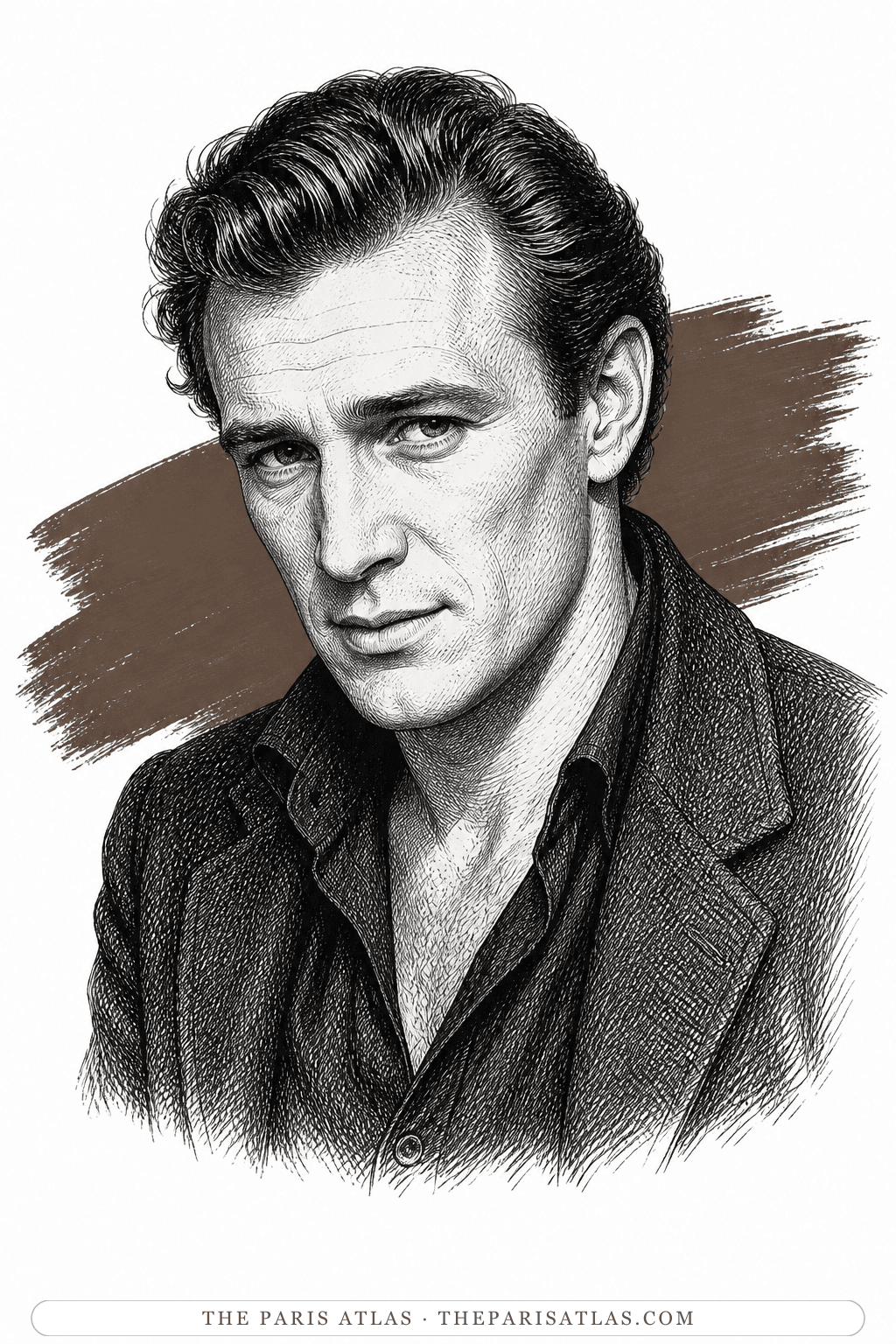 Illustrated portrait of Richard Harris
