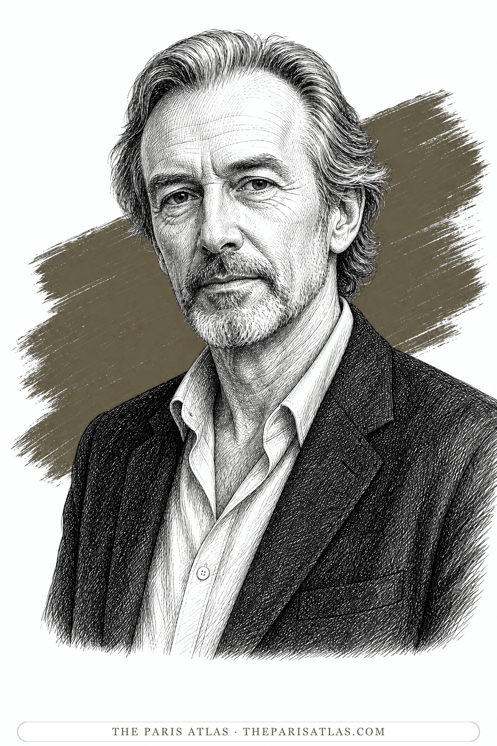 Illustrated portrait of Robert Ballagh