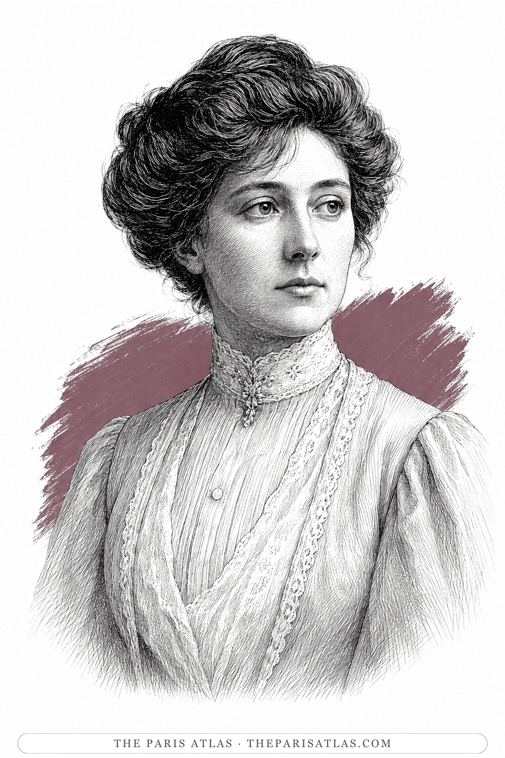 Illustrated portrait of Rose Edith Kelly