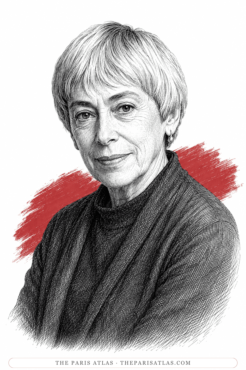 Illustrated portrait of Ursula K. Le Guin
