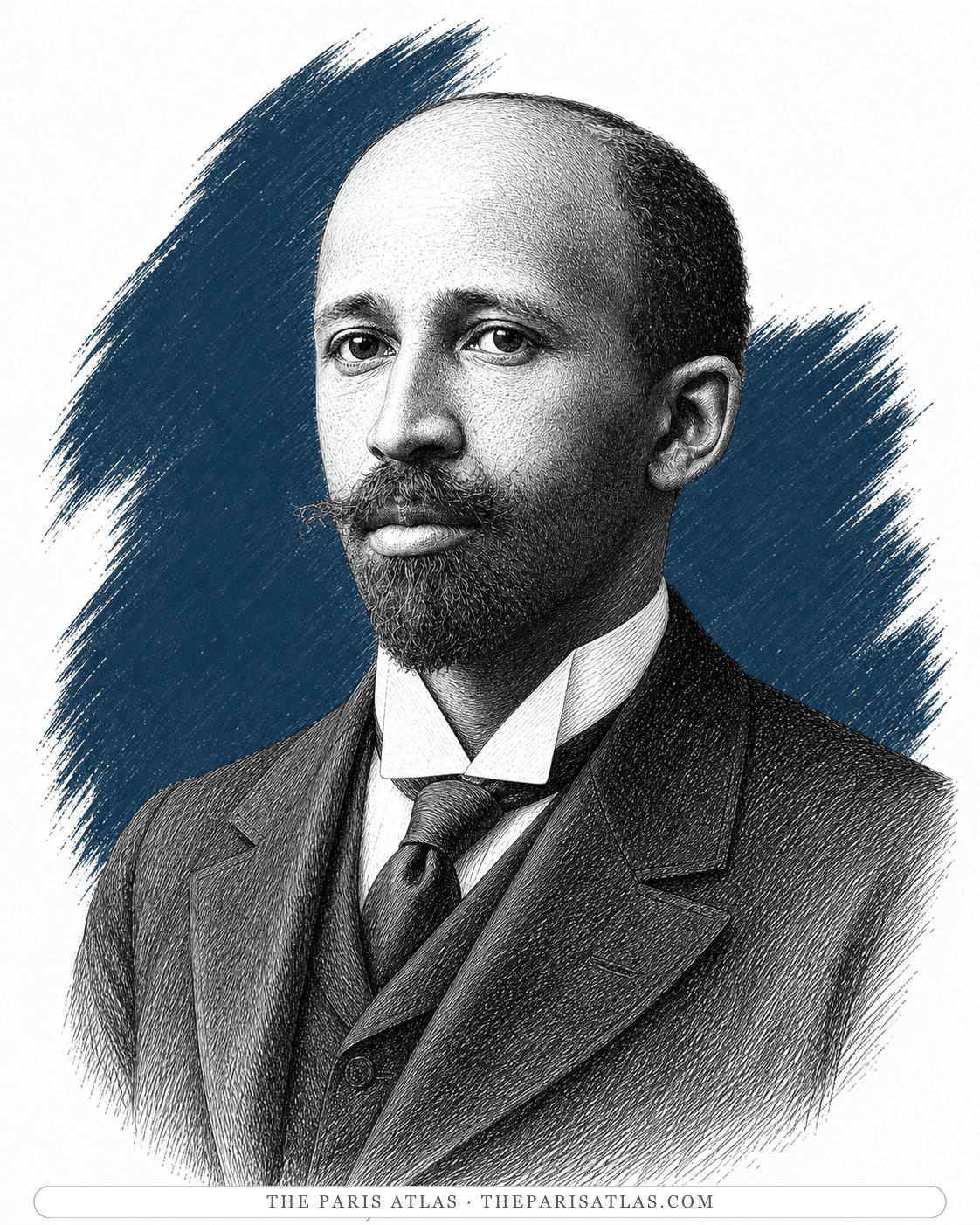 Illustrated portrait of W. E. B. Du Bois