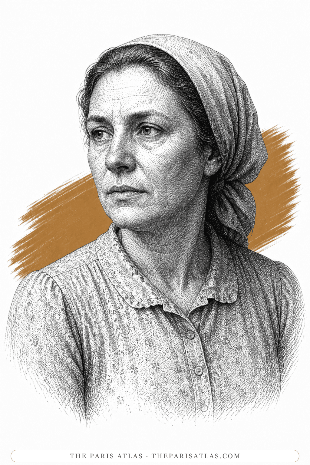 Illustrated portrait of Shukhov’s Wife