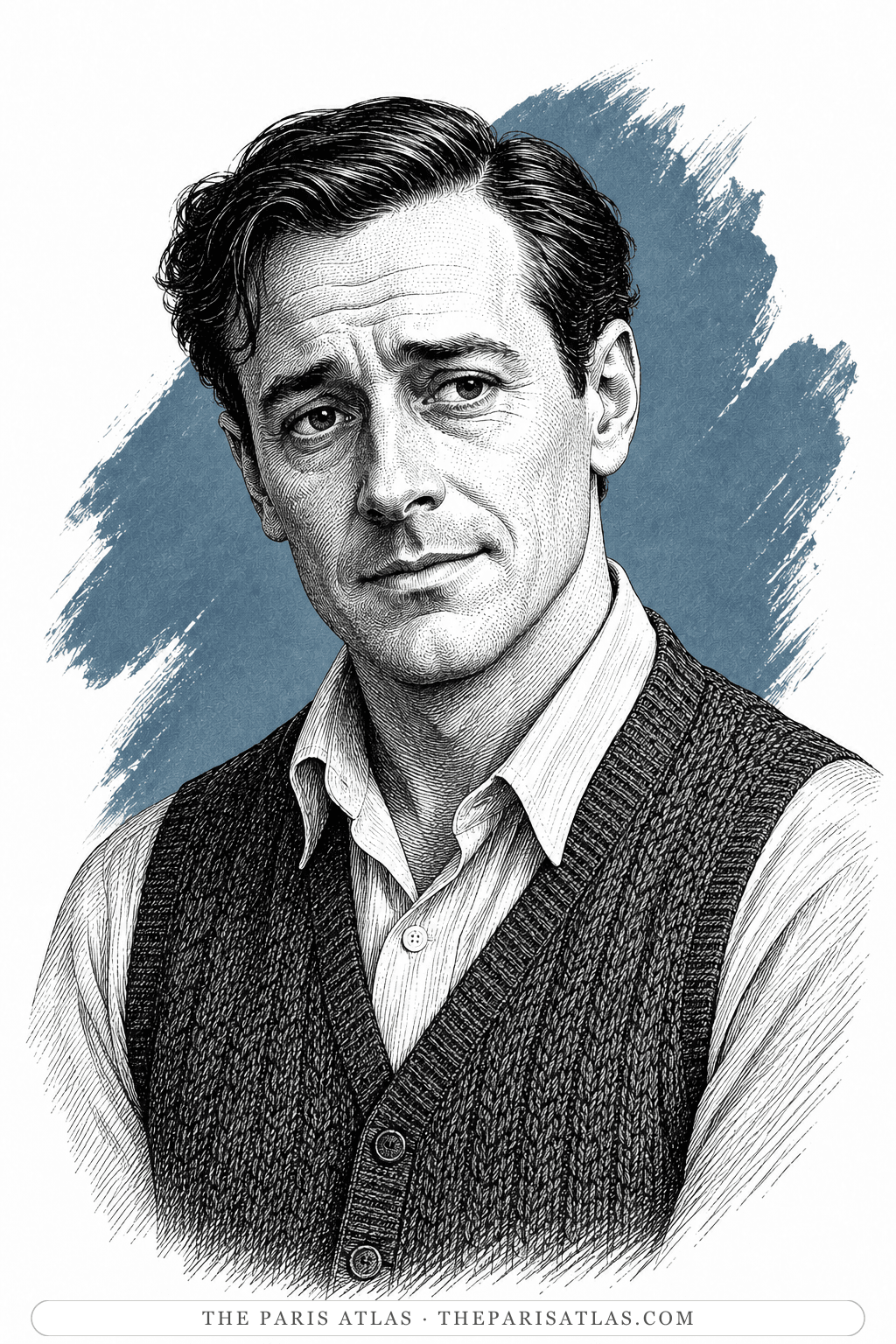 Illustrated portrait of Dr Jim Bayliss