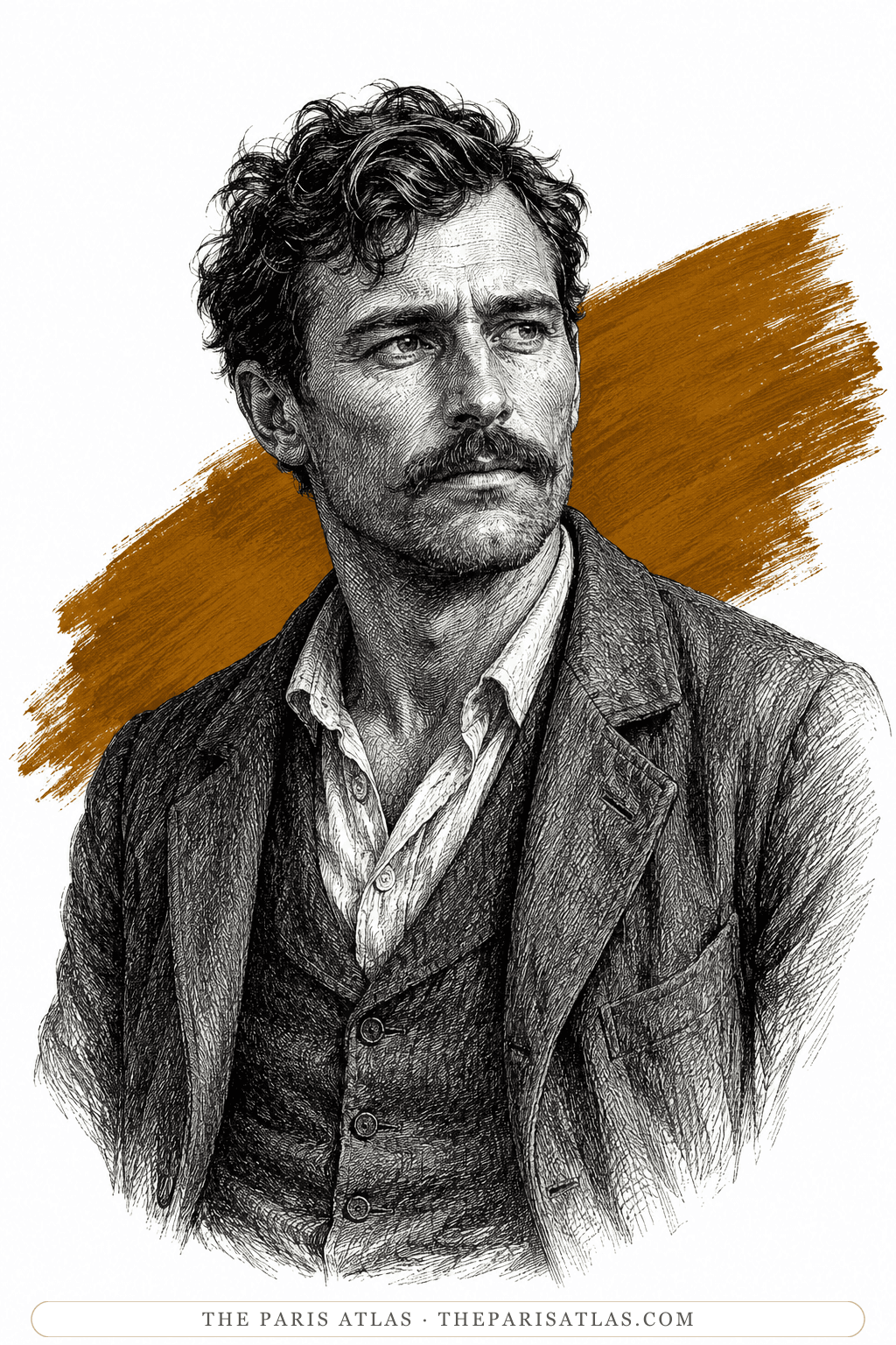 Illustrated portrait of Tom Jordan