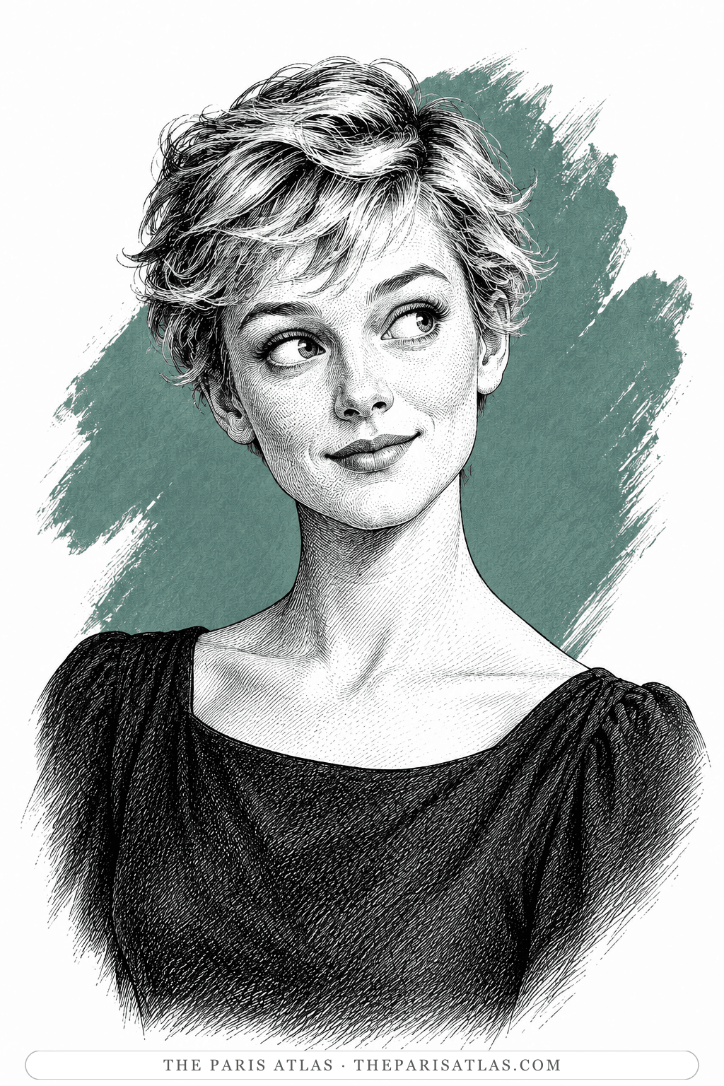 Illustrated portrait of Holly Golightly