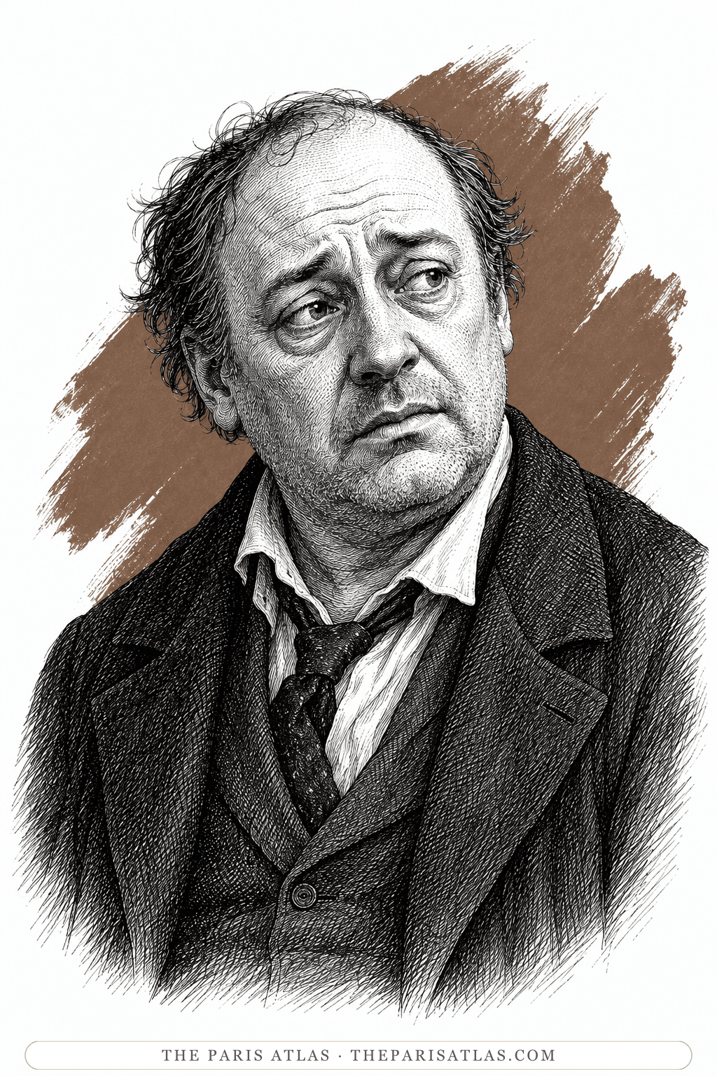 Illustrated portrait of Semyon Marmeladov