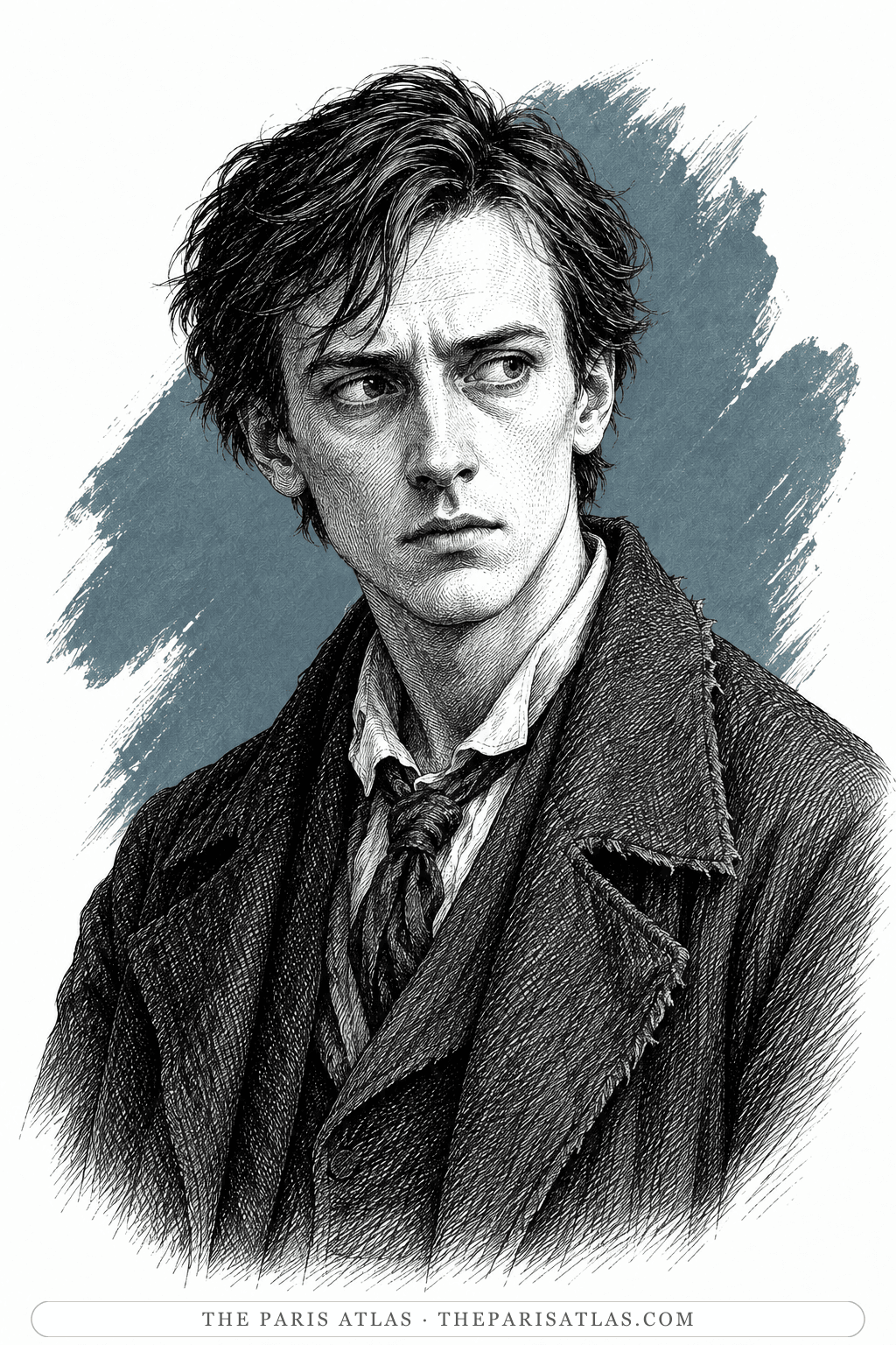 Illustrated portrait of Rodion Raskolnikov