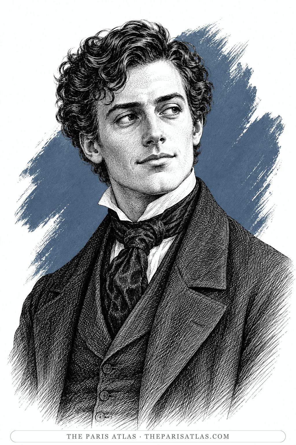 Illustrated portrait of James Steerforth