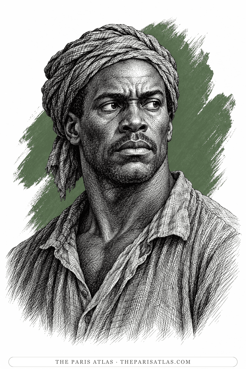 Illustrated portrait of Dred