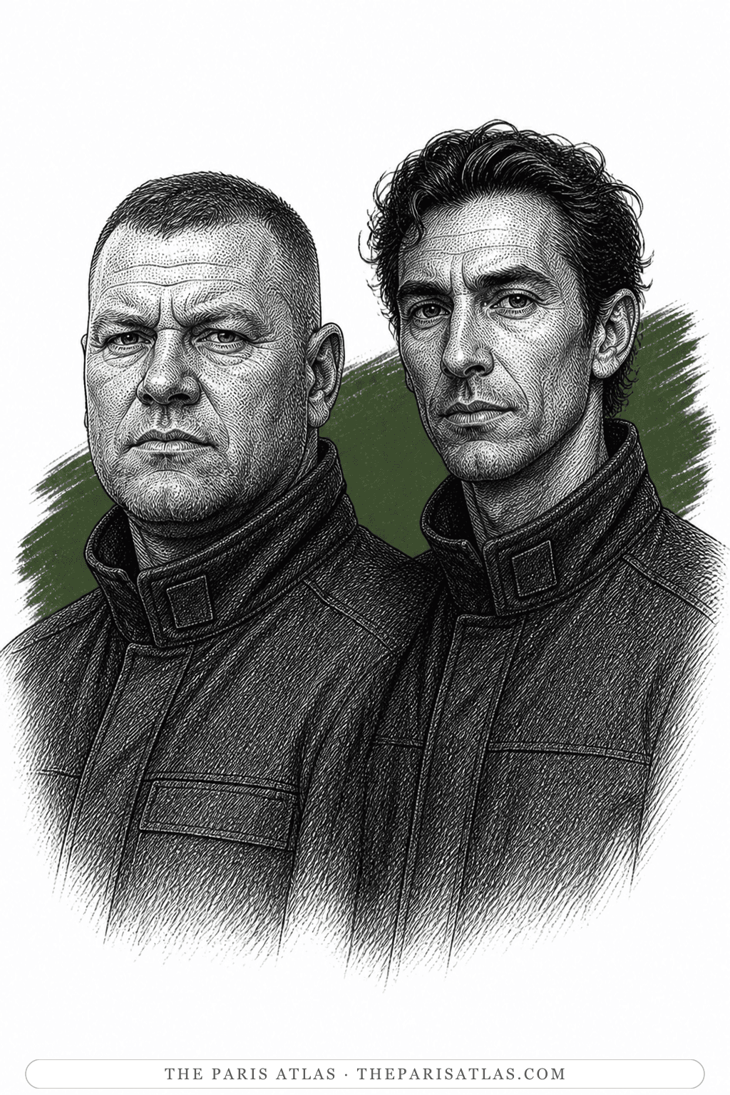 Illustrated portrait of Stoneman and Black