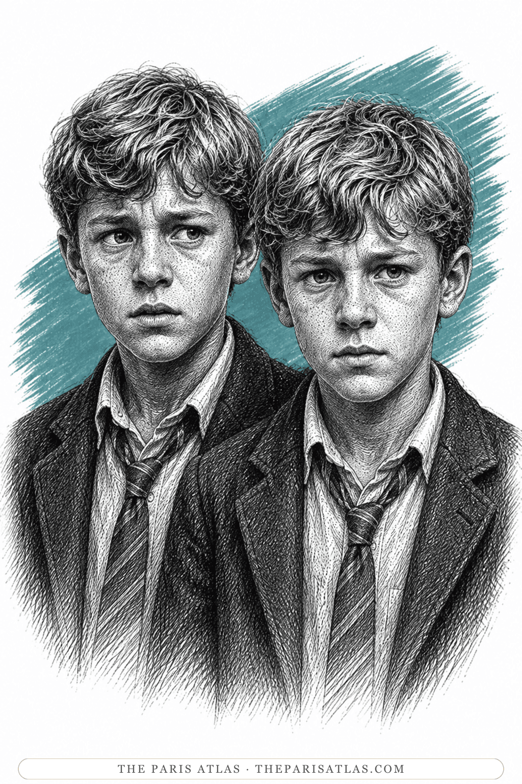 Illustrated portrait of Sam and Eric / Samneric