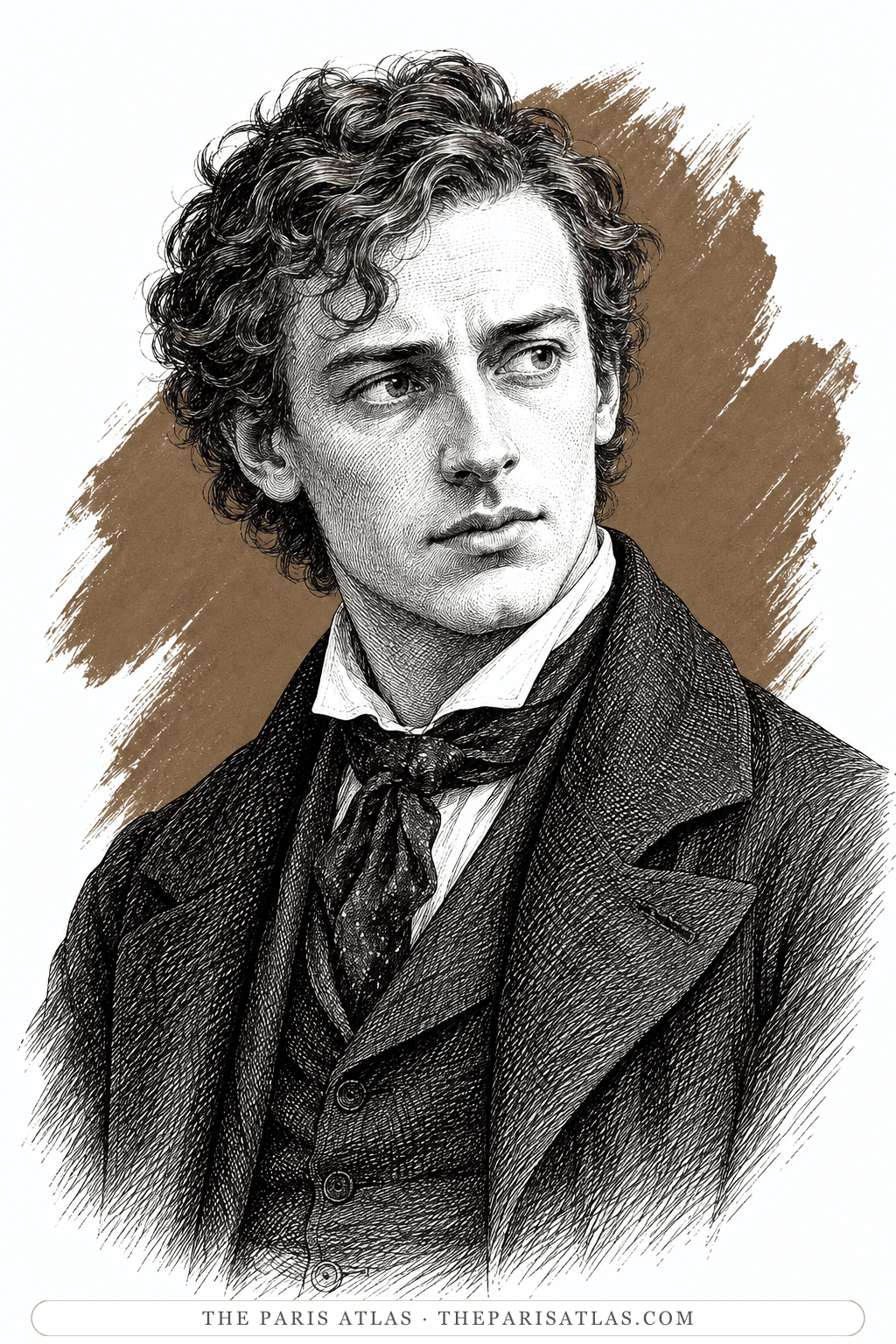 Illustrated portrait of Will Ladislaw