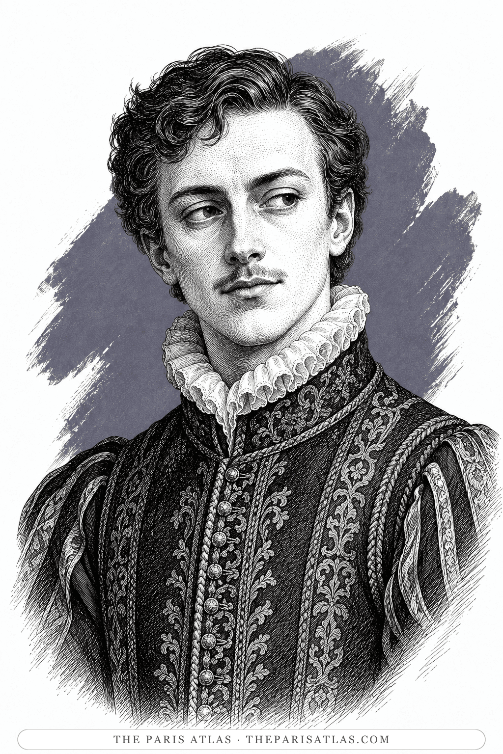 Illustrated portrait of François, duc d'Alençon