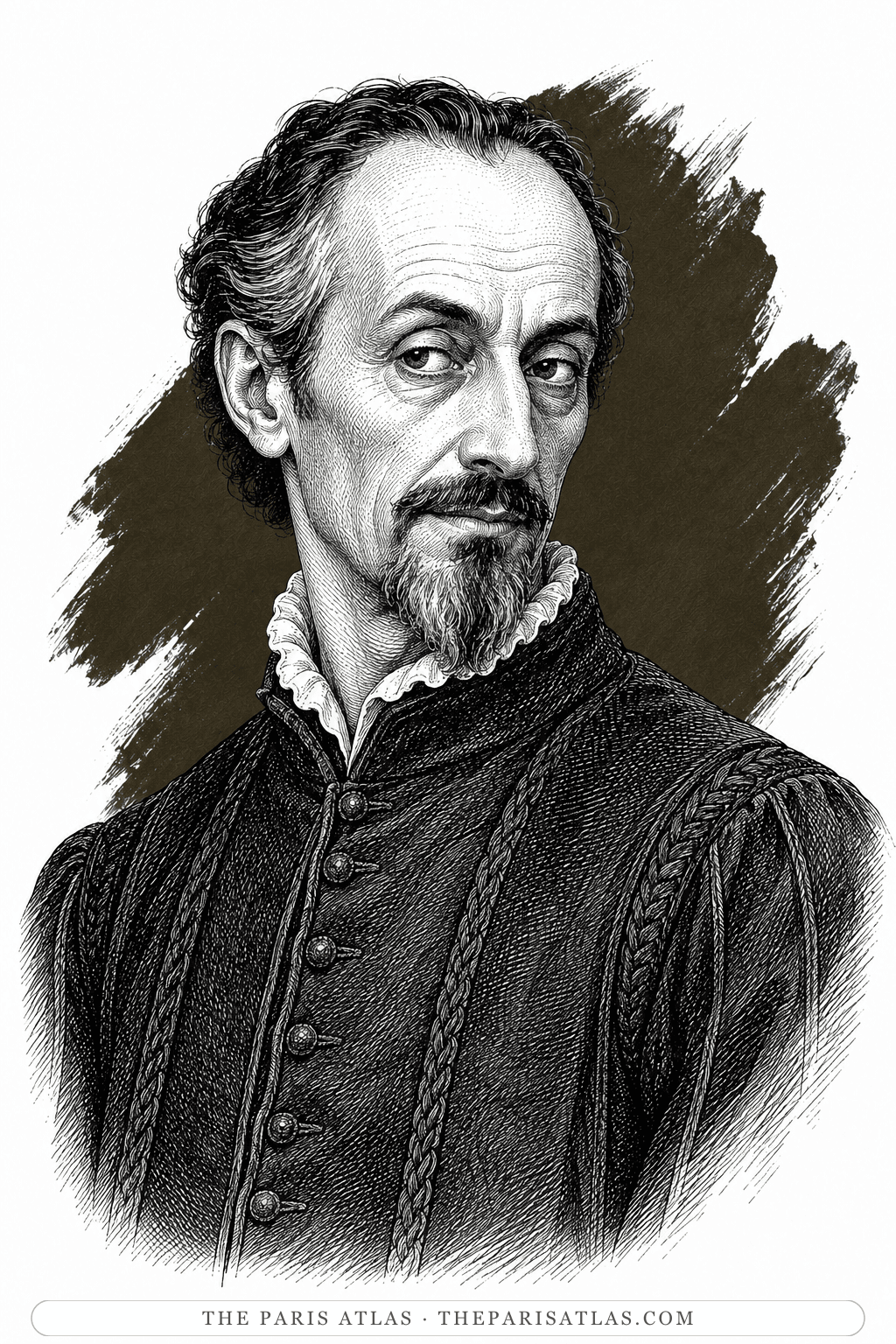 Illustrated portrait of René
