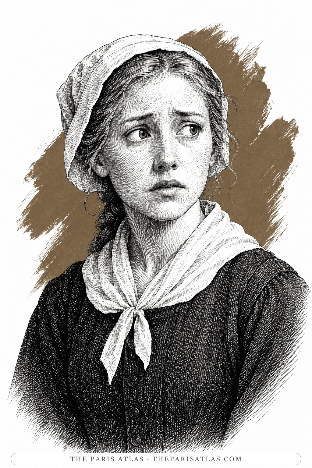 Illustrated portrait of Mary Warren