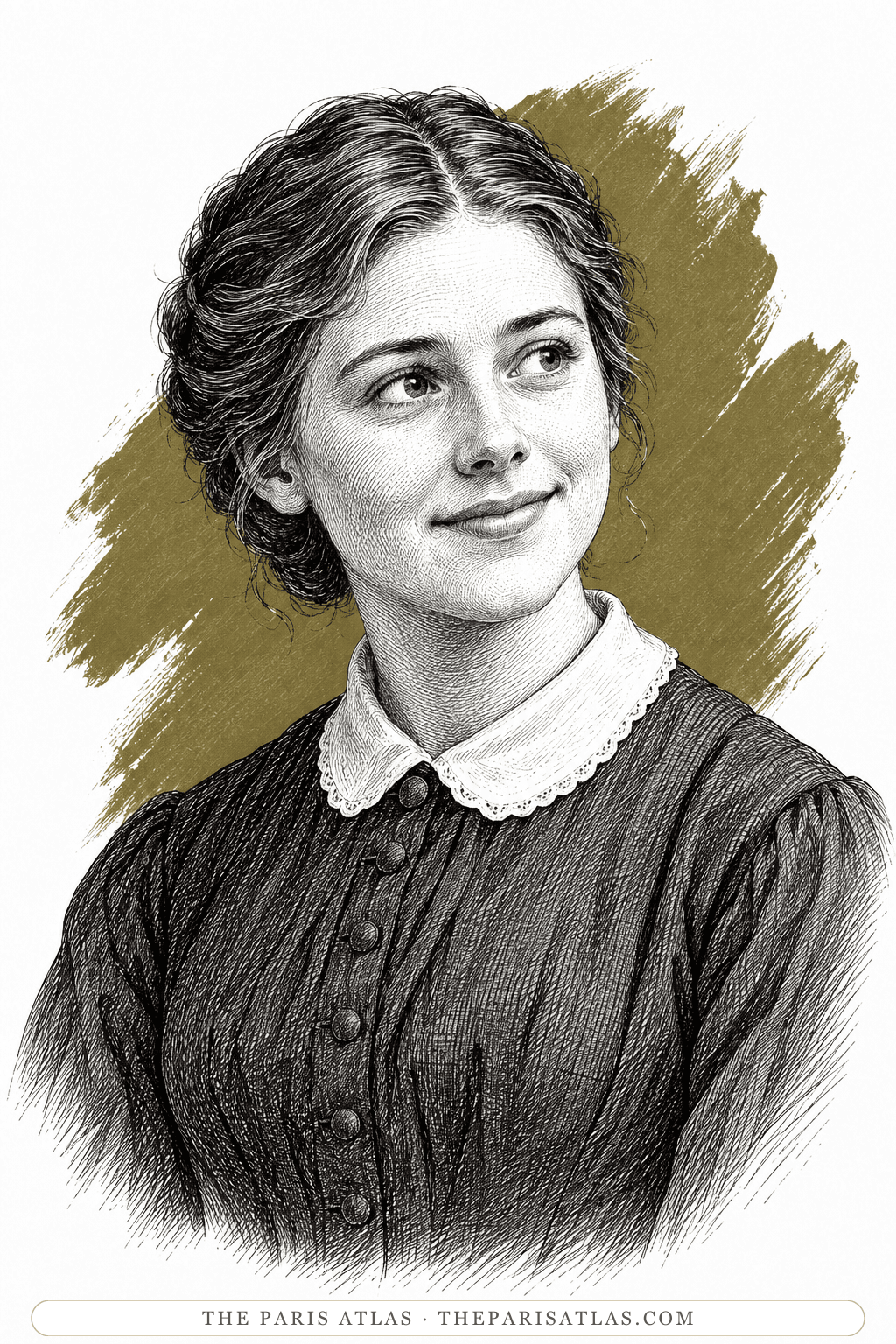 Illustrated portrait of Phoebe Pyncheon