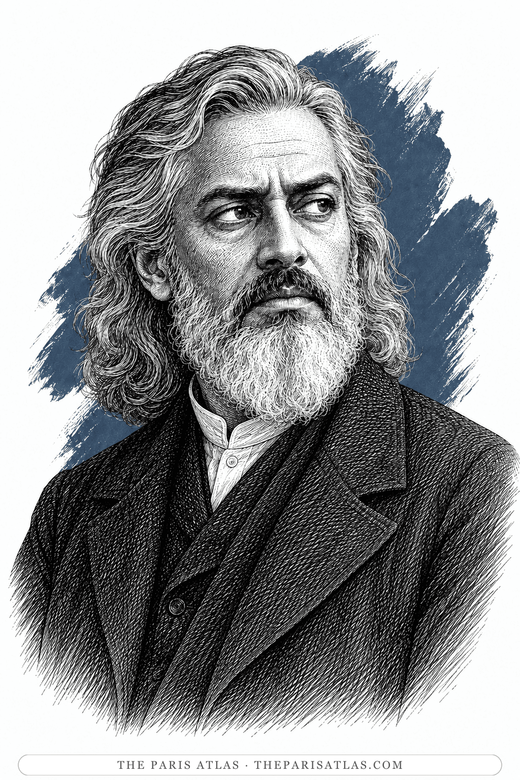 Illustrated portrait of Captain Nemo