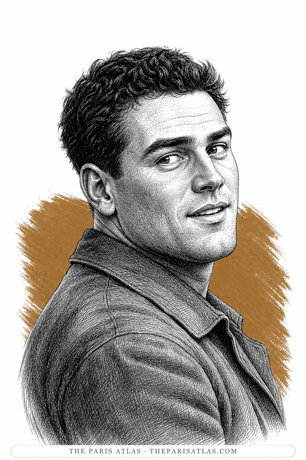 Illustrated portrait of Willy Homeyer