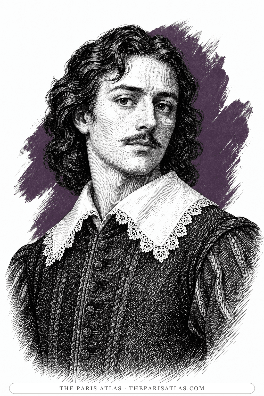 Illustrated portrait of Aramis