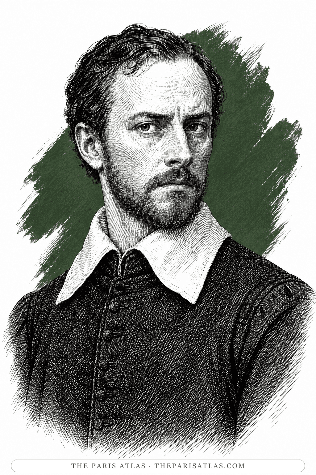 Illustrated portrait of John Felton