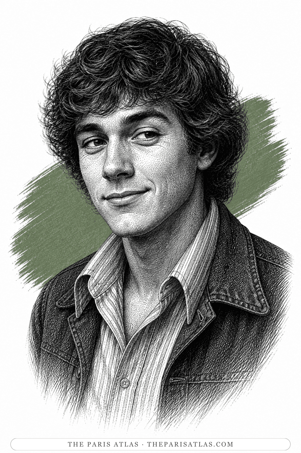 Illustrated portrait of Carl Block