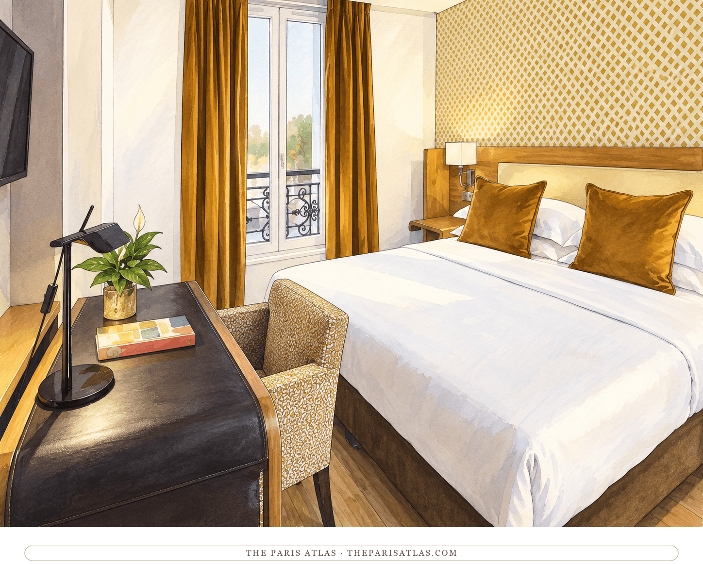 A Classic room at Le Six Paris Hôtel & Spa — illustration.