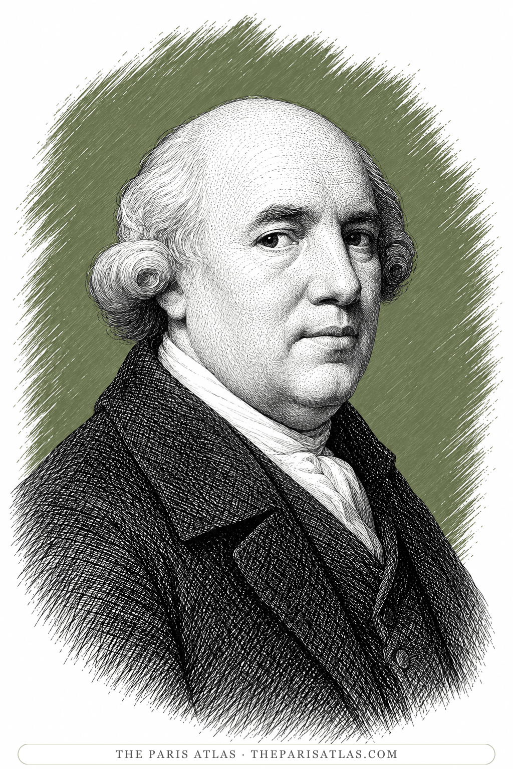 Illustrated portrait of George Stubbs
